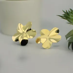 Brincos Flor Dourada 6